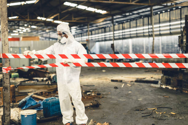 Professional Trauma Scene Cleanup technician working in Canfield, OH
